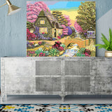 DIY Painting by number kit | Beautiful environment of the cottage