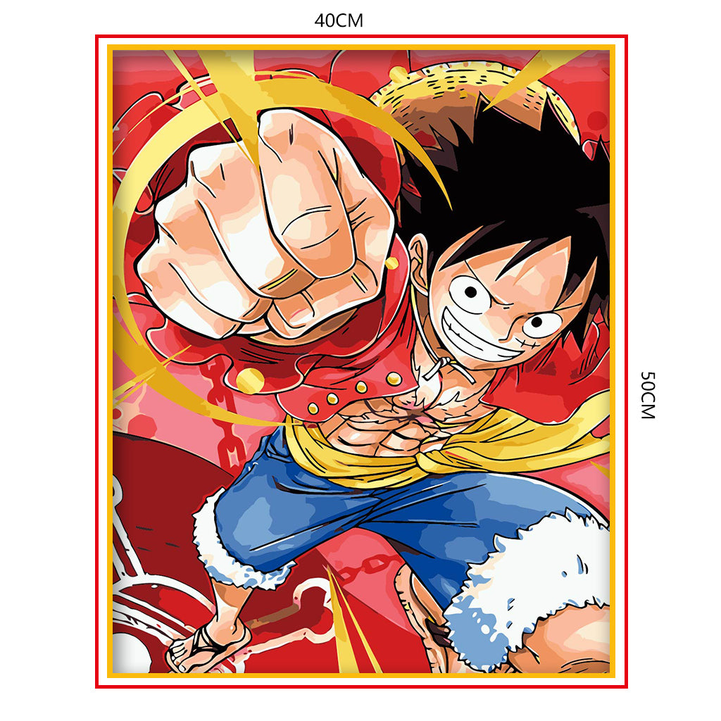 DIY Painting by number kit | Monkey·D·Luffy