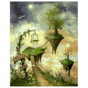 DIY Painting by number kit | Fantasy world