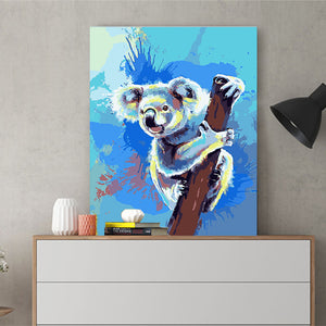 DIY Painting by number kit | Animal koala