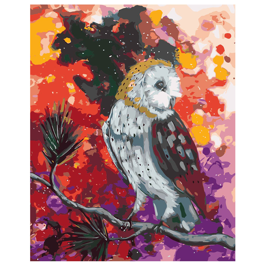 DIY Painting by number kit | Animal owl