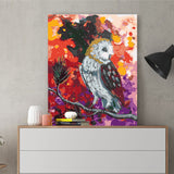 DIY Painting by number kit | Animal owl