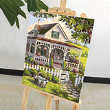 DIY Painting by number kit | Mountain villa