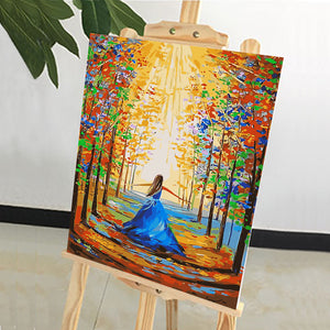 DIY Painting by number kit | Beautiful girl in the sun