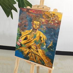 DIY Painting by number kit | Buddha