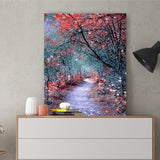 DIY Painting by number kit | Deep mountain road