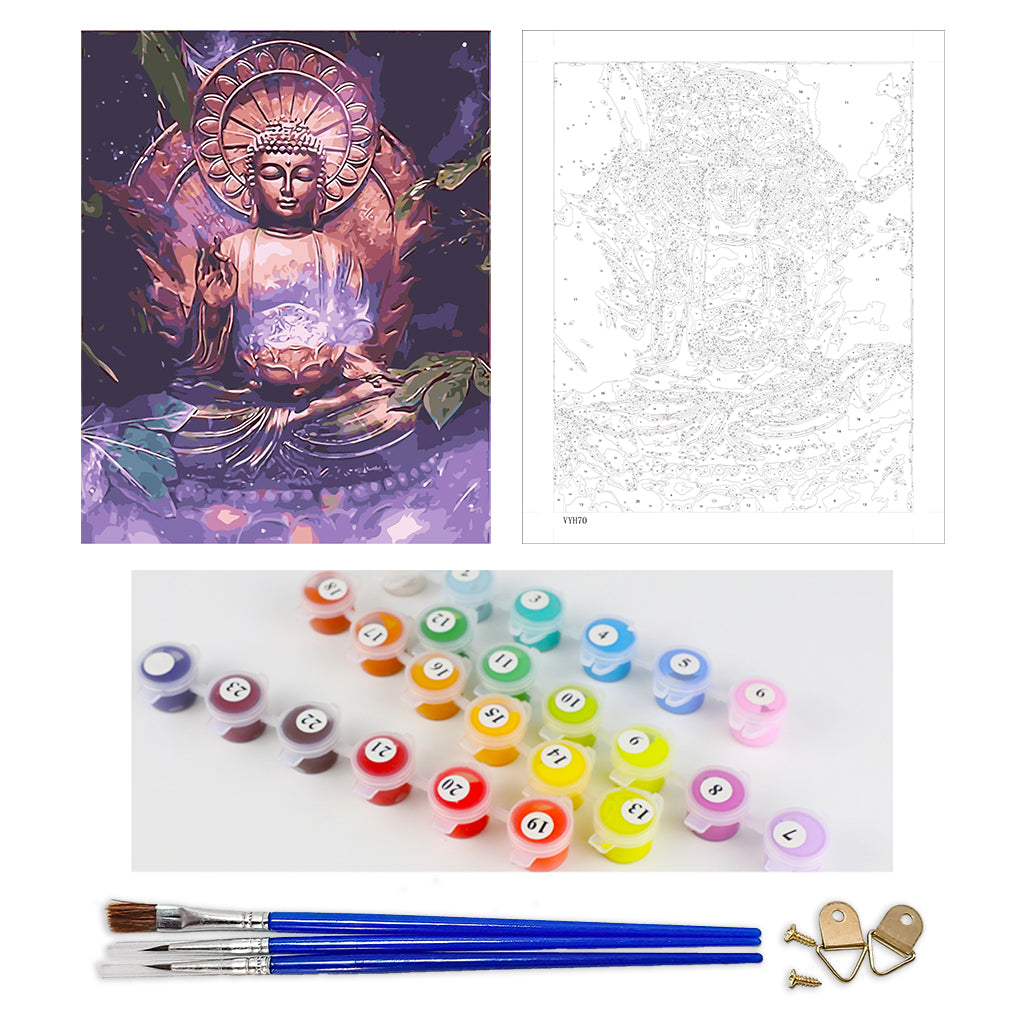 DIY Painting by number kit | Respectful buddha