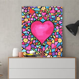 DIY Painting by number kit | Big heart