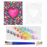 DIY Painting by number kit | Big heart