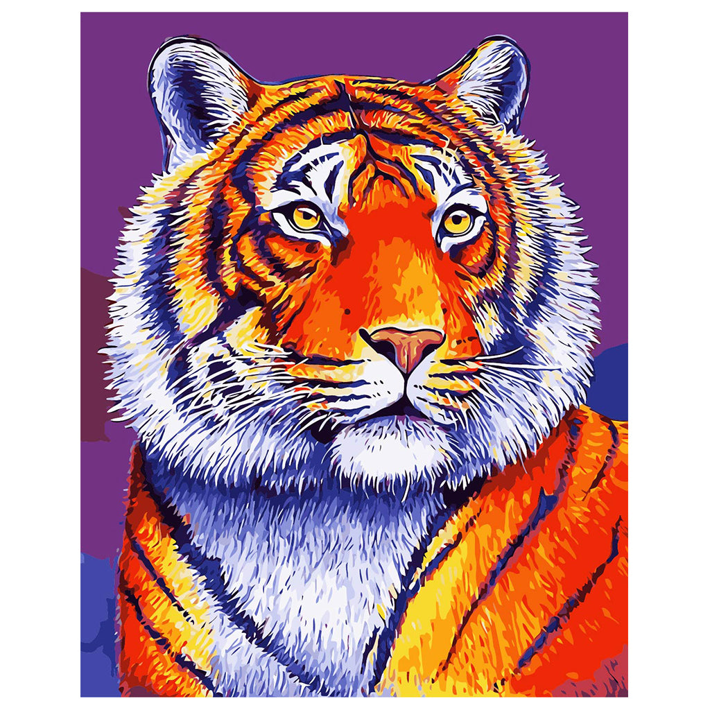 DIY Painting by number kit | African Tiger