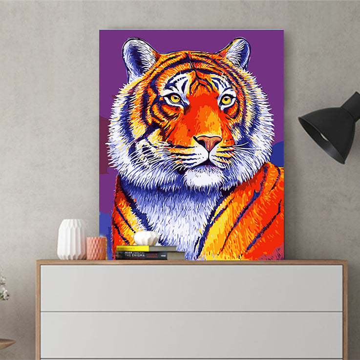 DIY Painting by number kit | African Tiger