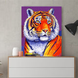 DIY Painting by number kit | African Tiger