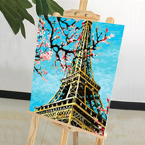 DIY Painting by number kit | Eiffel tower