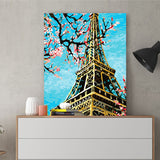 DIY Painting by number kit | Eiffel tower