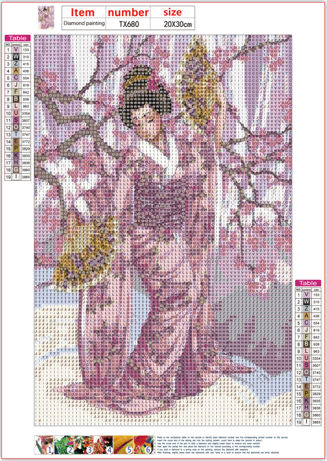 Full Diamond Painting kit - Japanese geisha