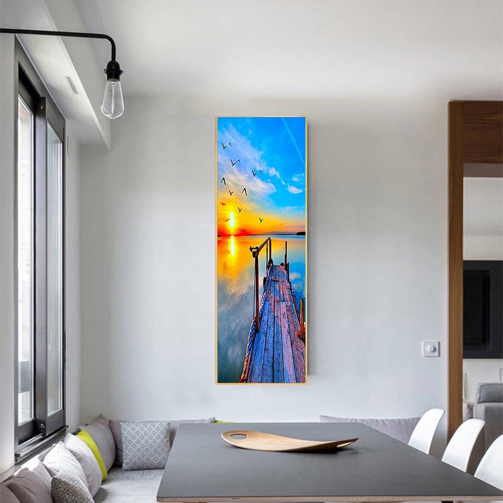 Full Large Diamond Painting kit - Plank road of the sea