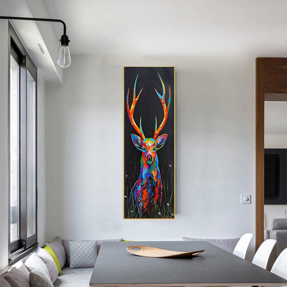 Full Large Diamond Painting kit - Watercolor sika deer