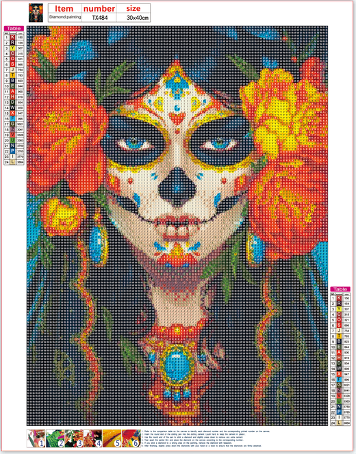Full Diamond Painting kit - Pretty American Indian woman