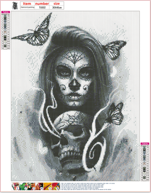 Full Diamond Painting kit - Halloween lady