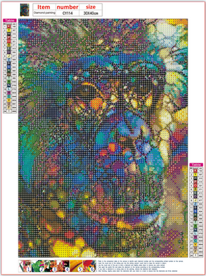 Full Diamond Painting kit - Orangutan