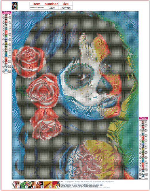Full Diamond Painting kit - Halloween lady