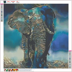 Full Diamond Painting kit - elephant
