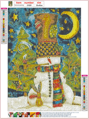 Full Diamond Painting kit - Christmas snowman