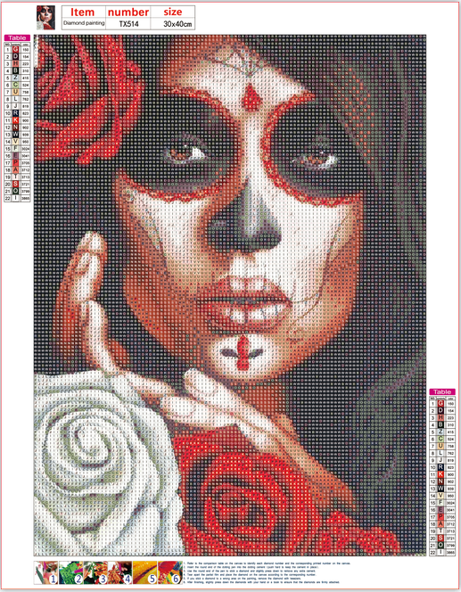 Full Diamond Painting kit - Halloween lady