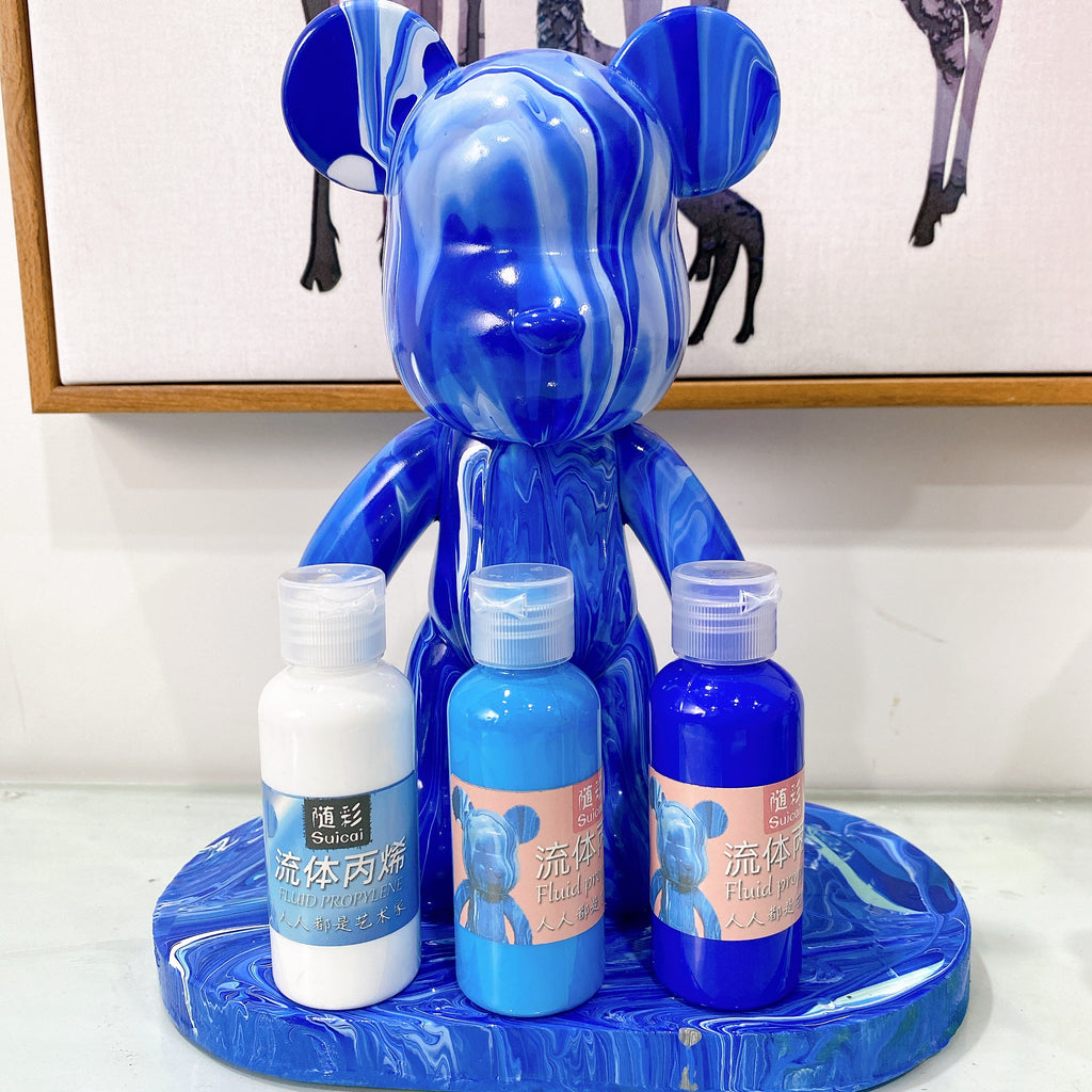 Fluid painting Popobe bear
