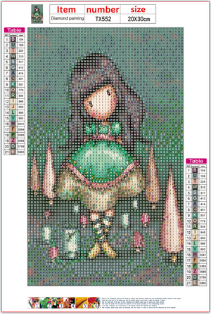 Full Diamond Painting kit - Gorjuss girl - Firefly