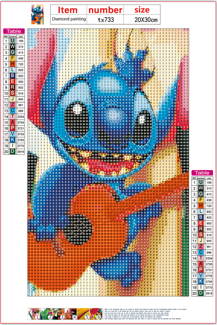 Full Diamond Painting kit - Stitch