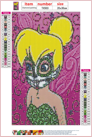 Full Diamond Painting kit - Cartoon Halloween girl