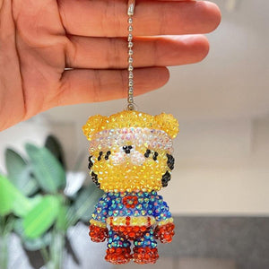 Beerus Family Tiger Keychain and Doll (with glue tools) - Hibah-Diamond painting art studio