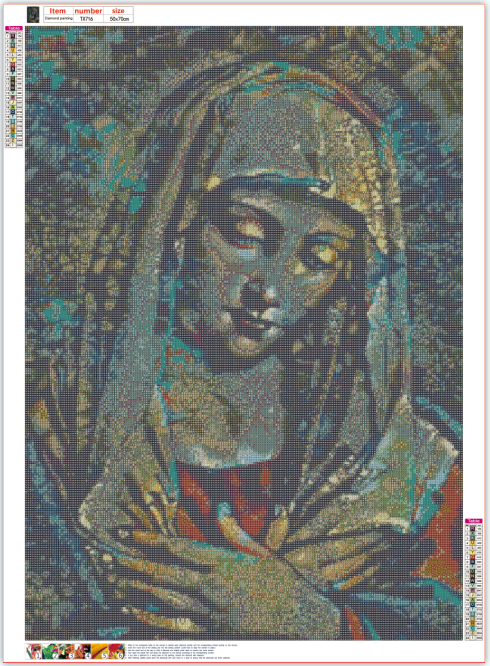Full Diamond Painting kit - Religious Mary
