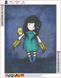 Full Diamond Painting kit - Gorjuss girl - The Owl