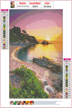 Full Diamond Painting kit - Beautiful seaside view