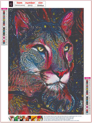 Full Diamond Painting kit - cat