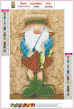 Full Diamond Painting kit - Christmas gnome fishing
