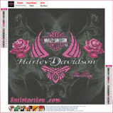 Full Diamond Painting kit - Black red rose