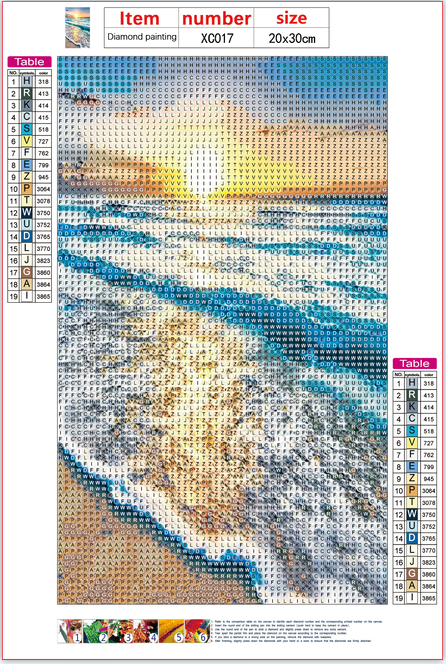 Full Diamond Painting kit - Sea waves