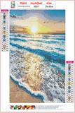 Full Diamond Painting kit - Sea waves