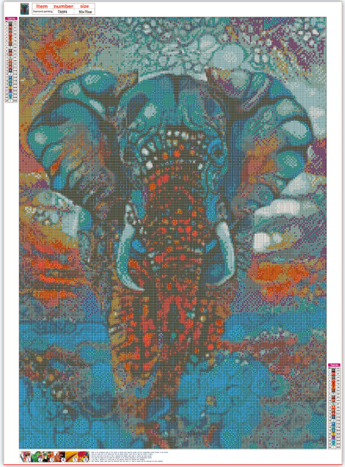 Full Diamond Painting kit - Mammoth