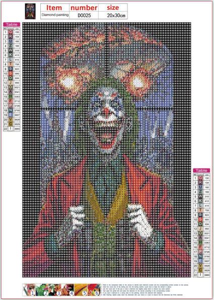 Full Diamond Painting kit - The Joker