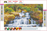 Full Diamond Painting kit - Beautiful waterfall view