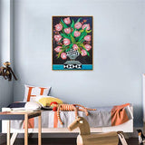 Crystal Rhinestone Diamond Painting Ki - Flower - Hibah-Diamond painting art studio
