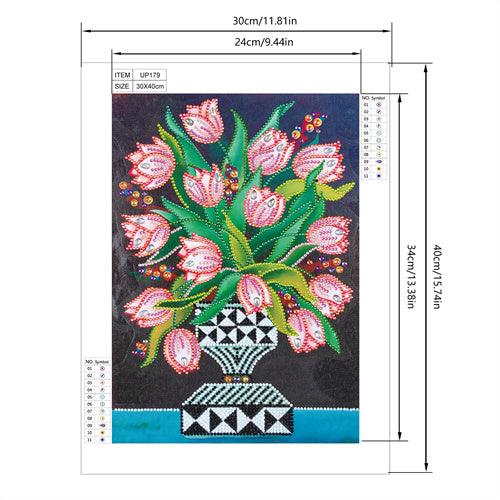 Crystal Rhinestone Diamond Painting Ki - Flower - Hibah-Diamond painting art studio