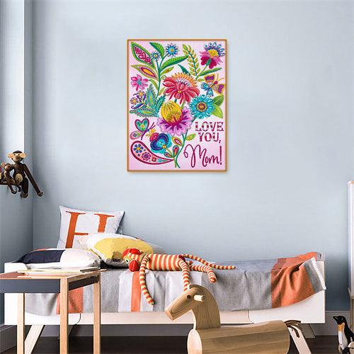 Crystal Rhinestone Diamond Painting Ki - Happy Mothers' Day - Hibah-Diamond painting art studio