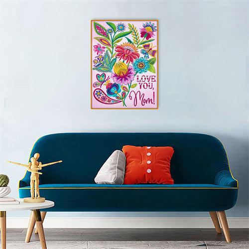 Crystal Rhinestone Diamond Painting Ki - Happy Mothers' Day - Hibah-Diamond painting art studio