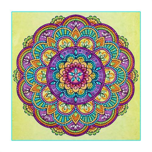 Crystal Rhinestone Diamond Painting Ki - Mandala - Hibah-Diamond painting art studio