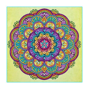 Crystal Rhinestone Diamond Painting Ki - Mandala - Hibah-Diamond painting art studio